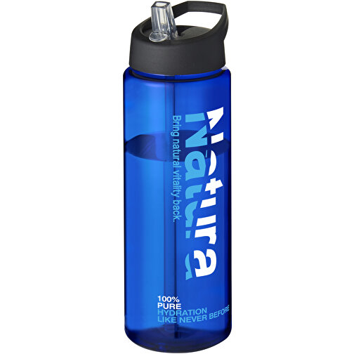 H2O Active® Vibe 850 Ml Sportflasche Mit Ausgussdeckel , blau / schwarz, PET Kunststoff, 72% PP Kunststoff, 17% SAN Kunststoff, 11% PE Kunststoff, 24,20cm (Höhe), Bild 2