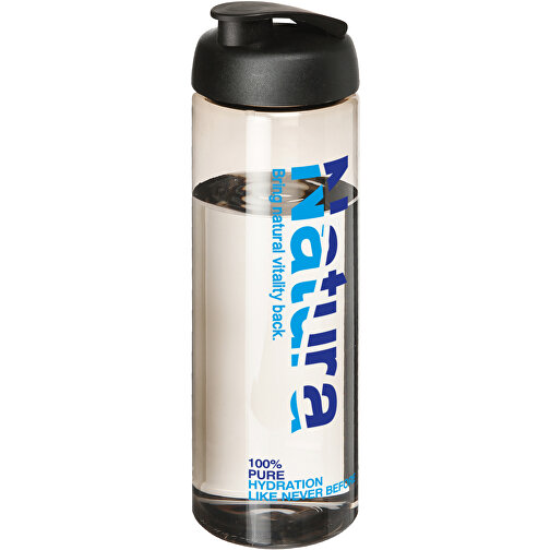 H2O Active® Vibe 850 Ml Sportflasche Mit Klappdeckel , charcoal / schwarz, PET Kunststoff, PP Kunststoff, 24,40cm (Höhe), Bild 2