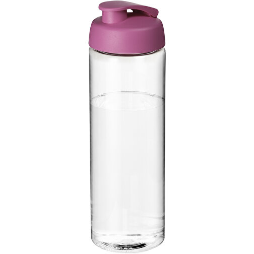 H2O Active® Vibe 850 Ml Sportflasche Mit Klappdeckel , transparent / rosa, PET Kunststoff, PP Kunststoff, 24,40cm (Höhe), Bild 1