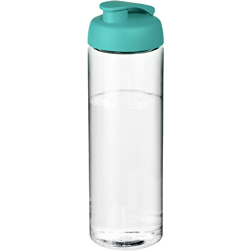 H2O Active® Vibe 850 Ml Sportflasche Mit Klappdeckel , transparent / aquablau, PET Kunststoff, PP Kunststoff, 24,40cm (Höhe), Bild 1