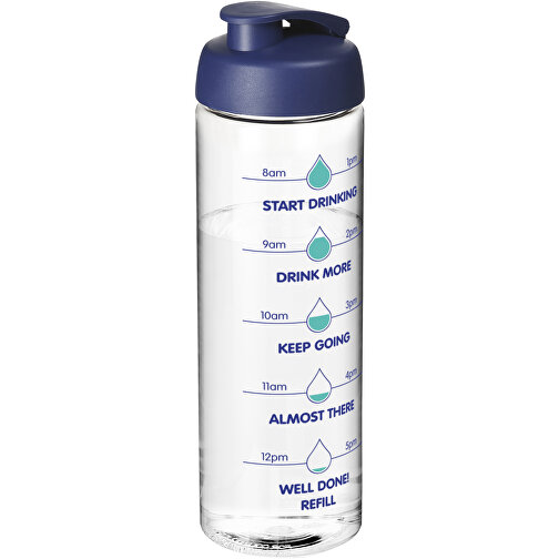 H2O Active® Vibe 850 Ml Sportflasche Mit Klappdeckel , transparent / blau, PET Kunststoff, PP Kunststoff, 24,40cm (Höhe), Bild 2