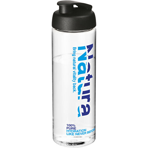 H2O Active® Vibe 850 Ml Sportflasche Mit Klappdeckel , transparent / schwarz, PET Kunststoff, PP Kunststoff, 24,40cm (Höhe), Bild 2