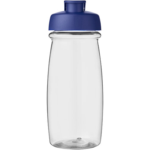 H2O Active® Pulse 600 Ml Sportflasche Mit Klappdeckel , transparent / blau, PET Kunststoff, PP Kunststoff, 20,30cm (Höhe), Bild 3