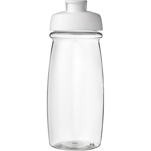 H2O Active® Pulse 600 Ml Sportflasche Mit Klappdeckel , transparent / weiß, PET Kunststoff, PP Kunststoff, 20,30cm (Höhe), Bild 3