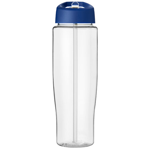 H2O Active® Tempo 700 Ml Sportflasche Mit Ausgussdeckel , transparent / blau, PET Kunststoff, 72% PP Kunststoff, 17% SAN Kunststoff, 11% PE Kunststoff, 23,90cm (Höhe), Bild 2