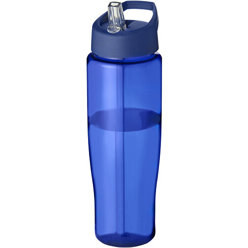 H2O Active® Tempo 700 Ml Sportflasche Mit Ausgussdeckel , blau, PET Kunststoff, 72% PP Kunststoff, 17% SAN Kunststoff, 11% PE Kunststoff, 23,40cm (Höhe), Bild 1