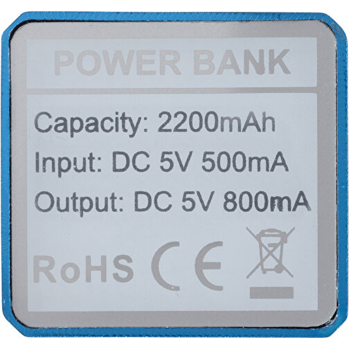 Powerbank WS101 2200/2600 MAh , blau, Aluminium, 9,40cm x 2,20cm x 2,10cm (Länge x Höhe x Breite), Bild 5
