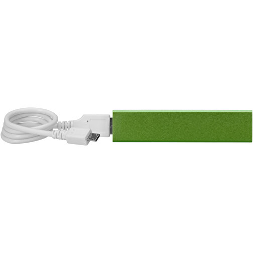 Powerbank WS101B 2200/2600 MAh , grün, Aluminium, 9,40cm x 2,20cm x 2,10cm (Länge x Höhe x Breite), Bild 6