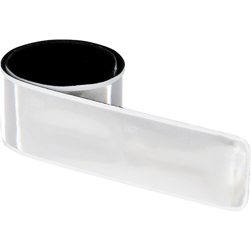 RFX™ 34 Cm Reflektierendes PVC Schnapparmband , weiß, PVC, Vinyl, Metall, 34,00cm x 3,00cm (Länge x Breite), Bild 3