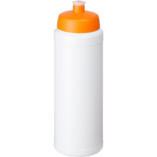 Baseline® Plus 750 Ml Flasche Mit Sportdeckel , weiß / orange, HDPE Kunststoff, PP Kunststoff, 23,60cm (Höhe), Bild 1