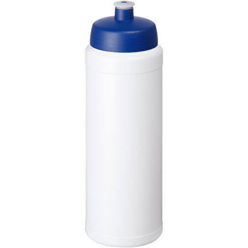 Baseline® Plus 750 Ml Flasche Mit Sportdeckel , weiß / blau, HDPE Kunststoff, PP Kunststoff, 23,60cm (Höhe), Bild 1