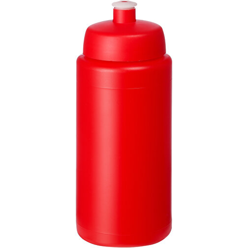 Baseline® Plus Grip 500 Ml Sportflasche Mit Sportdeckel , rot, HDPE Kunststoff, PP Kunststoff, 18,50cm (Höhe), Bild 1