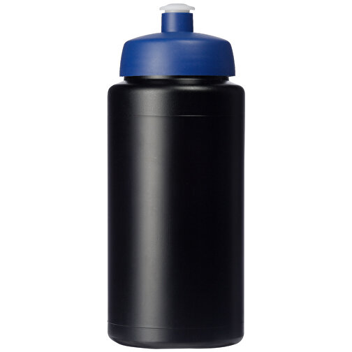 Baseline® Plus Grip 500 Ml Sportflasche Mit Sportdeckel , schwarz / blau, HDPE Kunststoff, PP Kunststoff, 18,50cm (Höhe), Bild 4