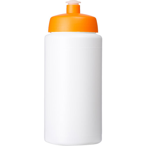 Baseline® Plus Grip 500 Ml Sportflasche Mit Sportdeckel , weiss / orange, HDPE Kunststoff, PP Kunststoff, 18,50cm (Höhe), Bild 3