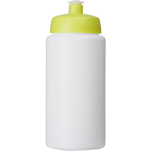 Baseline® Plus Grip 500 Ml Sportflasche Mit Sportdeckel , weiss / limone, HDPE Kunststoff, PP Kunststoff, 18,50cm (Höhe), Bild 3