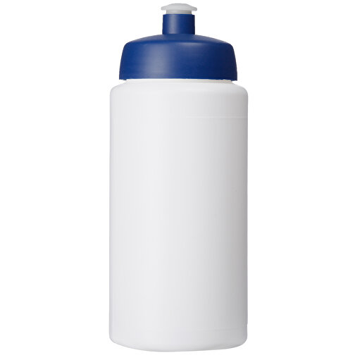 Baseline® Plus Grip 500 Ml Sportflasche Mit Sportdeckel , weiss / blau, HDPE Kunststoff, PP Kunststoff, 18,50cm (Höhe), Bild 4