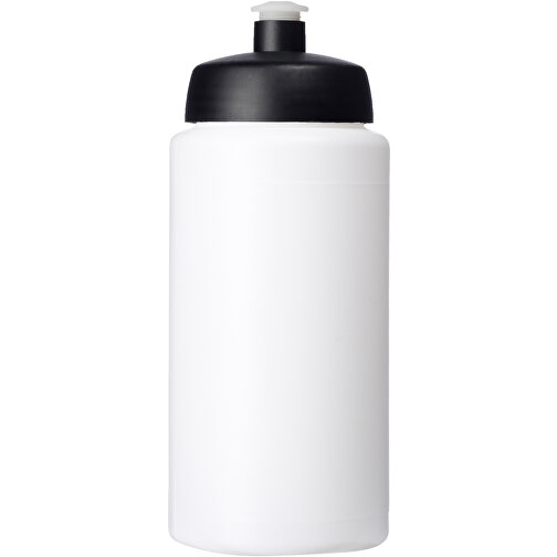 Baseline® Plus Grip 500 Ml Sportflasche Mit Sportdeckel , weiss / schwarz, HDPE Kunststoff, PP Kunststoff, 18,50cm (Höhe), Bild 3