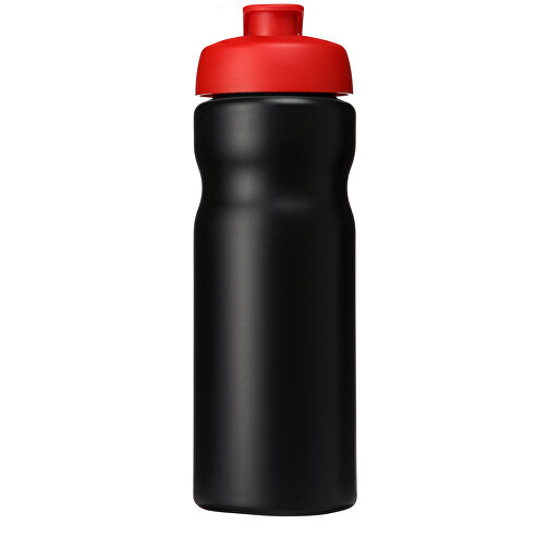 Baseline® Plus 650 Ml Sportflasche Mit Klappdeckel , schwarz / rot, HDPE Kunststoff, PP Kunststoff, 22,30cm (Höhe), Bild 4
