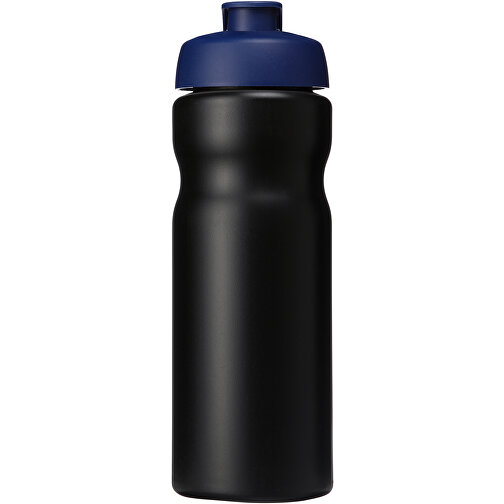Baseline® Plus 650 Ml Sportflasche Mit Klappdeckel , schwarz / blau, HDPE Kunststoff, PP Kunststoff, 22,30cm (Höhe), Bild 3