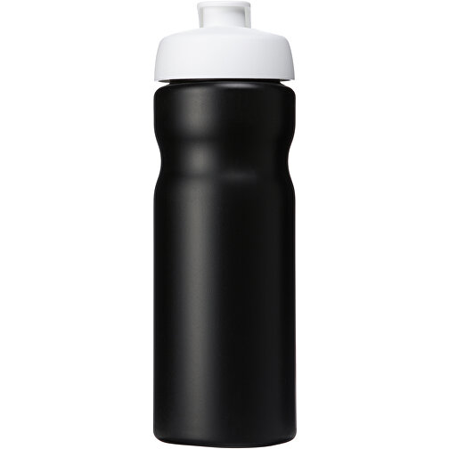 Baseline® Plus 650 Ml Sportflasche Mit Klappdeckel , schwarz / weiß, HDPE Kunststoff, PP Kunststoff, 22,30cm (Höhe), Bild 3