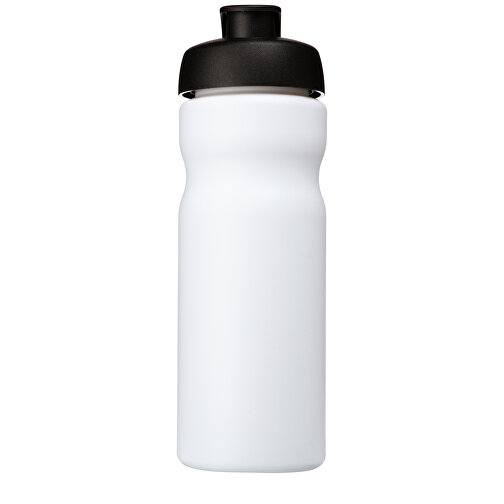 Baseline® Plus 650 Ml Sportflasche Mit Klappdeckel , weiß / schwarz, HDPE Kunststoff, PP Kunststoff, 22,30cm (Höhe), Bild 4