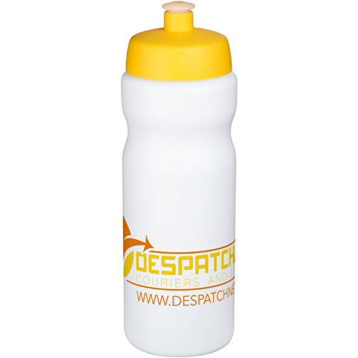 Baseline® Plus 650 Ml Sportflasche , weiss / gelb, HDPE Kunststoff, PP Kunststoff, 22,30cm (Höhe), Bild 2