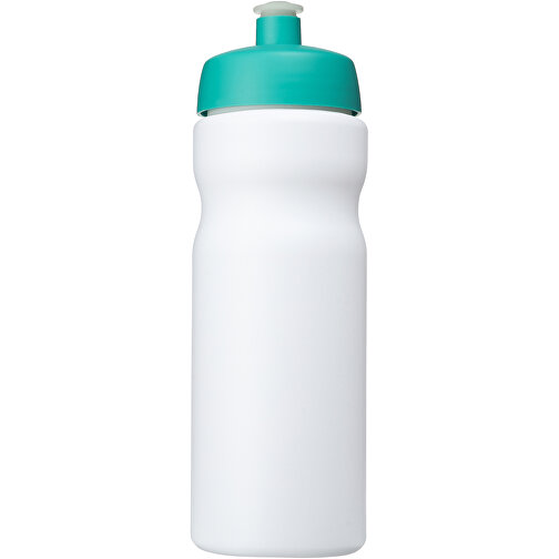 Baseline® Plus 650 Ml Sportflasche , weiß / aquablau, HDPE Kunststoff, PP Kunststoff, 22,30cm (Höhe), Bild 3