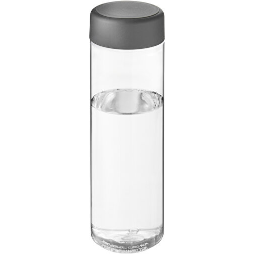 H2O Active® Vibe 850 Ml Sportflasche Mit Drehdeckel , transparent / storm grey, PET Kunststoff, PP Kunststoff, 22,90cm (Höhe), Bild 1