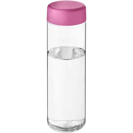 H2O Active® Vibe 850 Ml Sportflasche Mit Drehdeckel , transparent / rosa, PET Kunststoff, PP Kunststoff, 22,90cm (Höhe), Bild 1