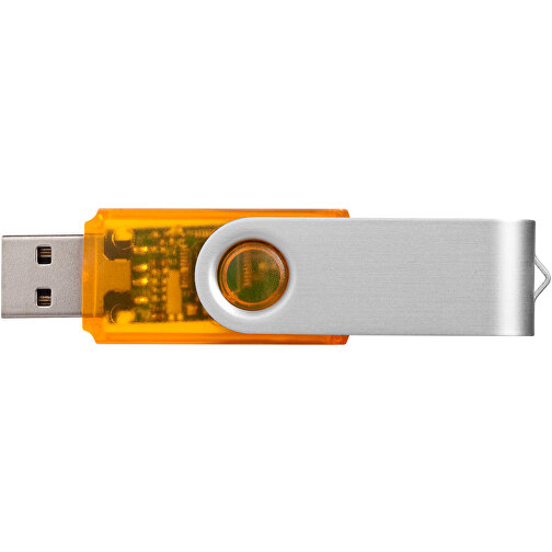 Rotate Transculent USB-Stick , orange MB , 4 GB , Kunststoff, Aluminium MB , 5,80cm x 1,90cm x 1,00cm (Länge x Höhe x Breite), Bild 8