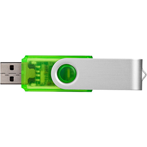 Rotate Transculent USB-Stick , grün MB , 16 GB , Kunststoff, Aluminium MB , 5,80cm x 1,90cm x 1,00cm (Länge x Höhe x Breite), Bild 8