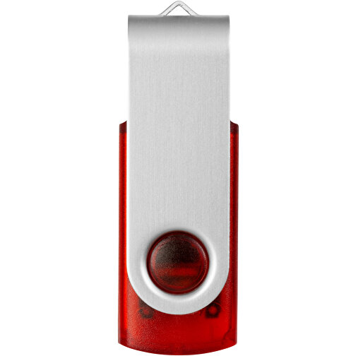Rotate Transculent USB-Stick , rot MB , 16 GB , Kunststoff, Aluminium MB , 5,80cm x 1,90cm x 1,00cm (Länge x Höhe x Breite), Bild 4