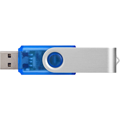 Rotate Transculent USB-Stick , blau MB , 32 GB , Kunststoff, Aluminium MB , 5,80cm x 1,90cm x 1,00cm (Länge x Höhe x Breite), Bild 3