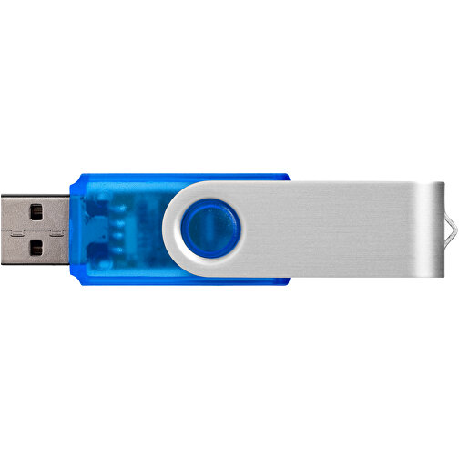 Rotate Transculent USB-Stick , blau MB , 16 GB , Kunststoff, Aluminium MB , 5,80cm x 1,90cm x 1,00cm (Länge x Höhe x Breite), Bild 5
