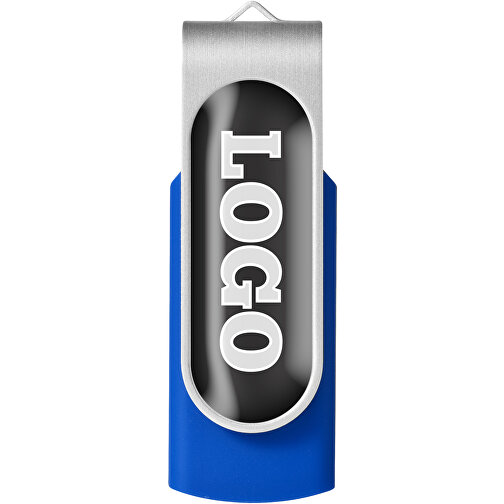 Rotate Doming USB-Stick , royalblau MB , 16 GB , Kunststoff, Aluminium MB , 5,80cm x 1,90cm x 1,00cm (Länge x Höhe x Breite), Bild 5