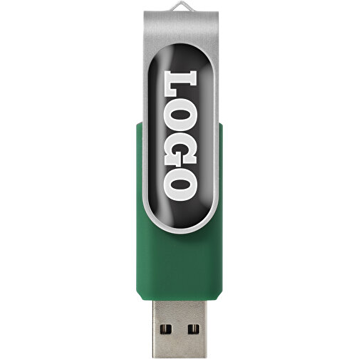 Rotate Doming USB-Stick , grün MB , 16 GB , Kunststoff, Aluminium MB , 5,80cm x 1,90cm x 1,00cm (Länge x Höhe x Breite), Bild 3