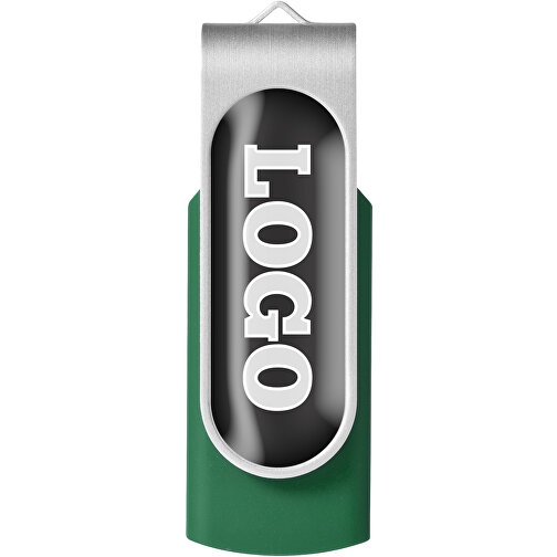 Rotate Doming USB-Stick , grün MB , 16 GB , Kunststoff, Aluminium MB , 5,80cm x 1,90cm x 1,00cm (Länge x Höhe x Breite), Bild 4