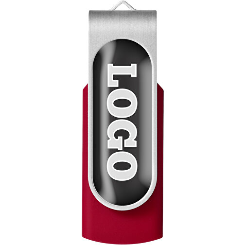 Rotate Doming USB-Stick , rot MB , 4 GB , Kunststoff, Aluminium MB , 5,80cm x 1,90cm x 1,00cm (Länge x Höhe x Breite), Bild 4