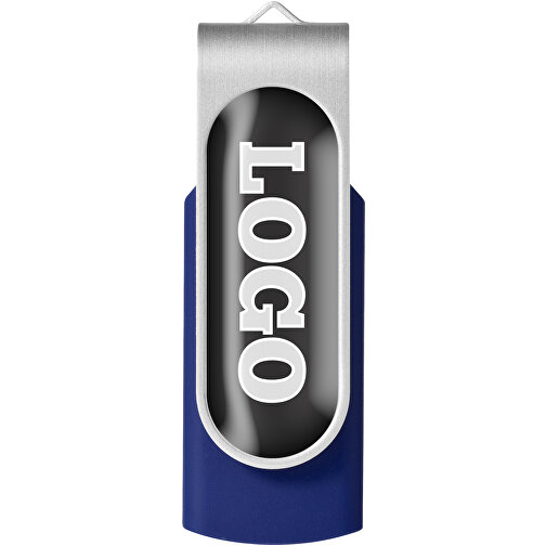 Rotate Doming USB-Stick , blau MB , 8 GB , Kunststoff, Aluminium MB , 5,80cm x 1,90cm x 1,00cm (Länge x Höhe x Breite), Bild 4