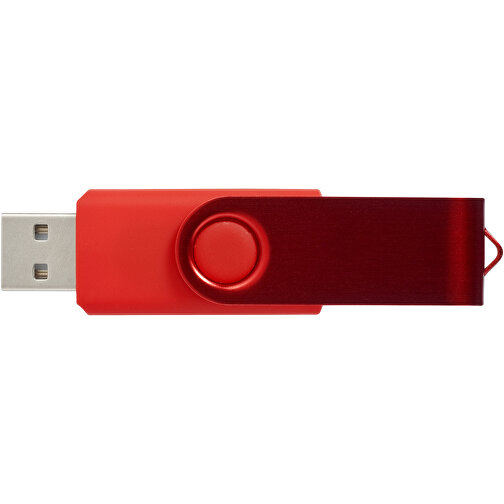 Rotate Metallic USB-Stick , dunkelrot MB , 4 GB , Kunststoff, Aluminium MB , 5,80cm x 1,90cm x 1,00cm (Länge x Höhe x Breite), Bild 3