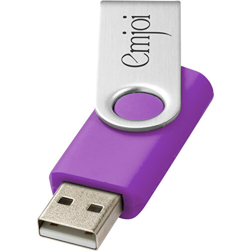 Rotate USB-Stick , lila MB , 16 GB , Kunststoff, Aluminium MB , 5,80cm x 1,90cm x 1,00cm (Länge x Höhe x Breite), Bild 2
