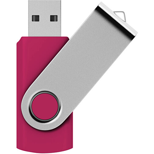 Rotate USB-Stick , magenta MB , 32 GB , Kunststoff, Aluminium MB , 5,80cm x 1,90cm x 1,00cm (Länge x Höhe x Breite), Bild 1