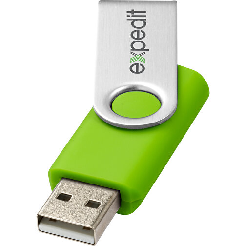Rotate USB-Stick , limone MB , 32 GB , Kunststoff, Aluminium MB , 5,80cm x 1,90cm x 1,00cm (Länge x Höhe x Breite), Bild 2