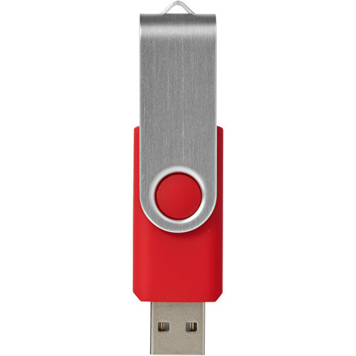 Rotate USB-Stick , mittelrot MB , 16 GB , Kunststoff, Aluminium MB , 5,80cm x 1,90cm x 1,00cm (Länge x Höhe x Breite), Bild 3
