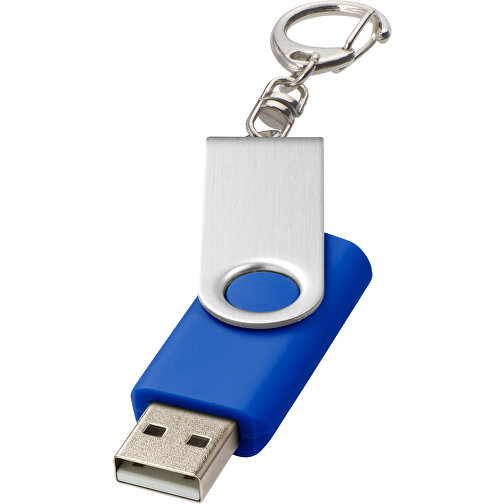 Rotate Mit Schlüsselanhänger USB-Stick , royalblau MB , 16 GB , Kunststoff, Aluminium MB , 5,80cm x 1,90cm x 1,00cm (Länge x Höhe x Breite), Bild 1