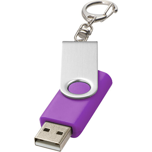 Rotate Mit Schlüsselanhänger USB-Stick , lila MB , 16 GB , Kunststoff, Aluminium MB , 5,80cm x 1,90cm x 1,00cm (Länge x Höhe x Breite), Bild 1