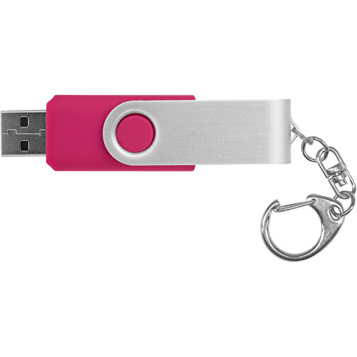Rotate Mit Schlüsselanhänger USB-Stick , magenta MB , 16 GB , Kunststoff, Aluminium MB , 5,80cm x 1,90cm x 1,00cm (Länge x Höhe x Breite), Bild 4