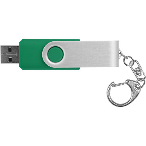 Rotate Mit Schlüsselanhänger USB-Stick , grün MB , 1 GB , Kunststoff, Aluminium MB , 5,80cm x 1,90cm x 1,00cm (Länge x Höhe x Breite), Bild 4