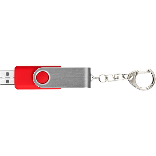 Rotate Mit Schlüsselanhänger USB-Stick , mittelrot MB , 4 GB , Kunststoff, Aluminium MB , 5,80cm x 1,90cm x 1,00cm (Länge x Höhe x Breite), Bild 5