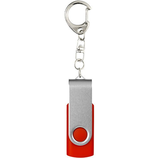 Rotate Mit Schlüsselanhänger USB-Stick , mittelrot MB , 2 GB , Kunststoff, Aluminium MB , 5,80cm x 1,90cm x 1,00cm (Länge x Höhe x Breite), Bild 4